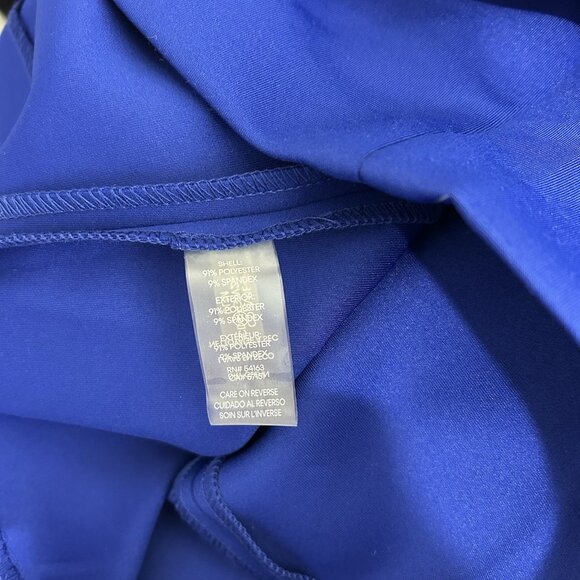 Calvin Klein Blue Midi Dress with Sleek Design - Picture 9 of 11